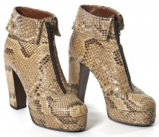 Snake skin boots